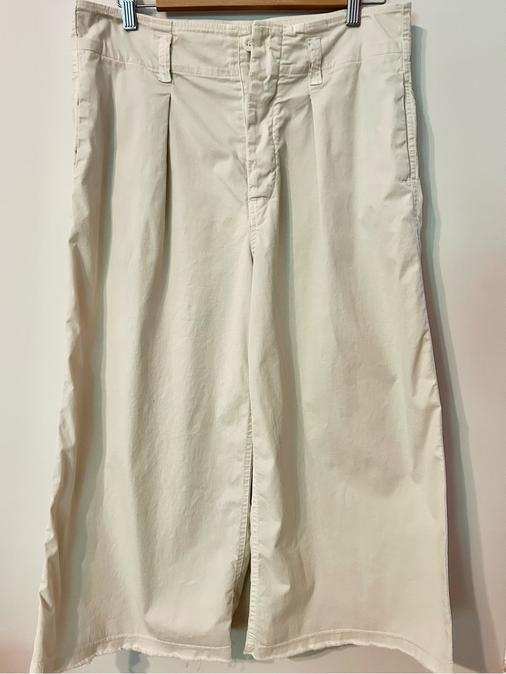 Nili Lotan Light Tan Wide Leg Trouser Size 4 NL ISSUE 2609988